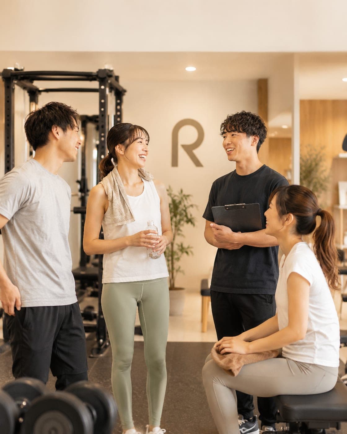 少人数でトレーニングする様子